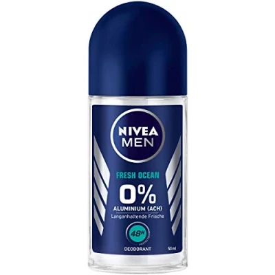 Afbeelding van NIVEA MEN Fresh Ocean Roll on deodorant, zonder aluminium, met verfrissende formule en 48 uur bescherming, voor huidverzorging, 6 stuks
