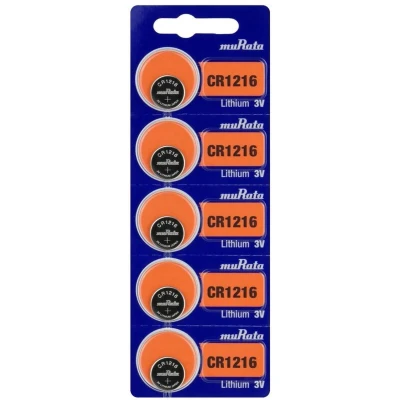 Afbeelding van Murata Knoopcel CR1216 3 V 5 stuk(s) 30 mAh Lithium BEABAE