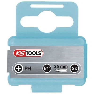 Afbeelding van KS TOOLS 910.2207 Schroefbit 6,3 (1/4&quot;)mm (inch) Chroom Nikkelstaal