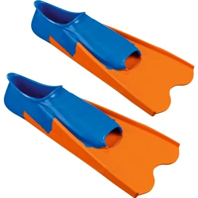Afbeelding van Beco Zwemvliezen Kort Unisex Blauw/oranje Maat 44/45