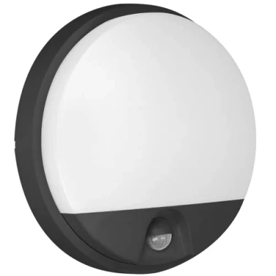 Afbeelding van Buitenlamp met Bewegingssensor AGAT Tuinverlichting 4000K Buitenverlichting IP54 Muurlamp 800lm Wandlamp buiten IK08 Zwart