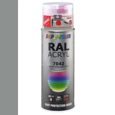 Afbeelding van Dupli Color Ral Acryl 7042 Verkeersgrijs A Hoogglans 400 ml