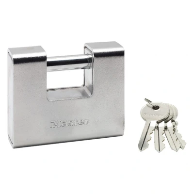 Afbeelding van MasterLock Hangslot 90mm gehard staal rechthoekig