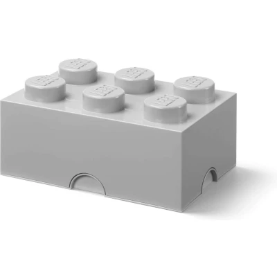 Afbeelding van Lego Opbergbox Brick 6 Nylon Grijs