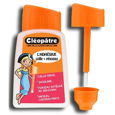 Afbeelding van Cléopâtre Ad110p lijm fles met sterke transparante penseelsluiting 80 g