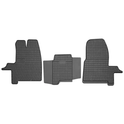 Afbeelding van M MOTOS Rubberen vloermatten voor Ford Tourneo Custom I 2012 2023 Verbeter je reiscomfort met de zwarte antislip mat Auto EN automat alle weersomstandigheden, bescherming tegen