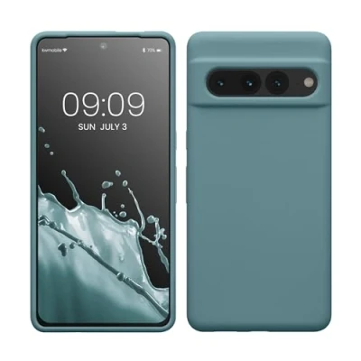 Afbeelding van kwmobile telefoonhoesje geschikt voor Google Pixel 7 Pro Hoesje met siliconen coating Smartphone case in antieksteen