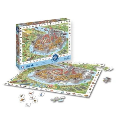 Afbeelding van Calypto Schloss kasteel fort 100 XL stukjes puzzel