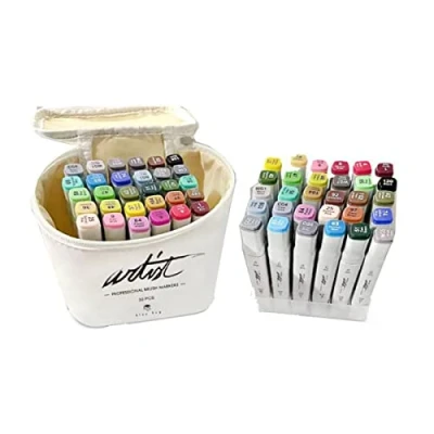 Afbeelding van Set Viltstiften Alex Bog Canvas Luxe Professional 30 Onderdelen Doosje Multicolour