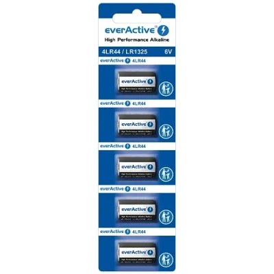 Afbeelding van everActive 4LR44 / LR1325 544A 6 V alkalinebatterijen, lange levensduur, 5 stuks