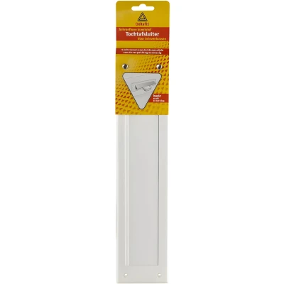 Afbeelding van Deltafix Brievenbus brievenbustochtplaat met klep wit