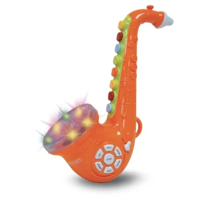 Image de Bontempi saxophone avec effets lumineux 32 cm orange