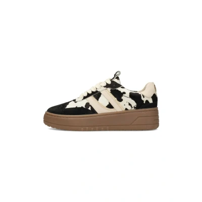 Afbeelding van PS Poelman Sneakers laag, Dames, Maat: 36, Beige with animal print Schoenen