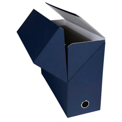 Afbeelding van Exacompta 89427E 5x Boite transfert D120 toilé marine