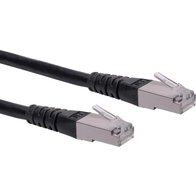 Afbeelding van ROLINE patchkabel Cat.6 (Klasse E) S/FTP (PiMF), zwart, 10 m