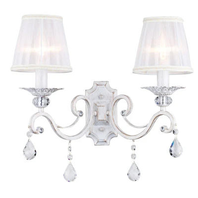 Afbeelding van Maytoni Grace wandlamp, wit, 2 lamps