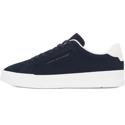 Afbeelding van Tommy Hilfiger Court Better Sneakers laag, Heren, Maat: 45, Desert sky Veloursleer