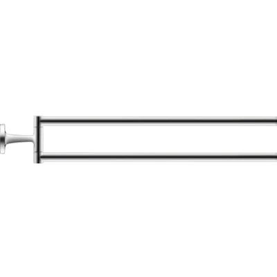 Afbeelding van Duravit Starck T 2 lids handdoekhouder draaibaar chroom