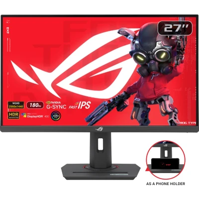 Afbeelding van ASUS ROG Strix XG27ACG, 68,6 cm (27&quot;), 2560 x 1440 Pixels, Wide Quad HD, LED, 1 ms, Zwart