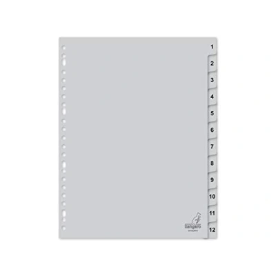 Afbeelding van Tabbladen Kangaro 23 gaats G412CM B 1 12 genummerd breed PP