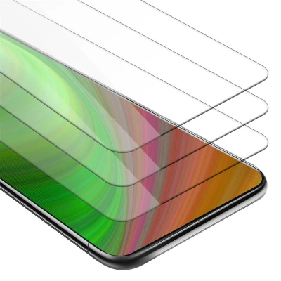 Afbeelding van Cadorabo 3x Screenprotector geschikt voor Samsung Galaxy A90 5G Beschermende Pantser Film in KRISTALHELDER Getemperd (Tempered) Display beschermend glas 9H hardheid met 3D Touch