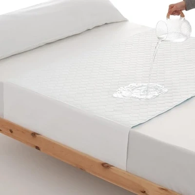 Afbeelding van Matrasbeschermer voor volwassenen, wasbaar en verstelbaar, matrasbeschermer, waterdicht, herbruikbaar, 4 laags, meer dan 200 wasbeurten. Gemaakt in Spanje.