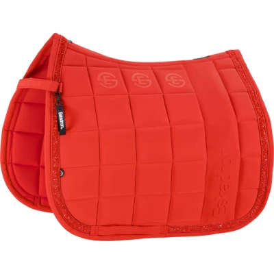 Afbeelding van Eskadron Zadeldekje Dynamics Big Square Jewel Dressuur Rood Pony Agradi.be