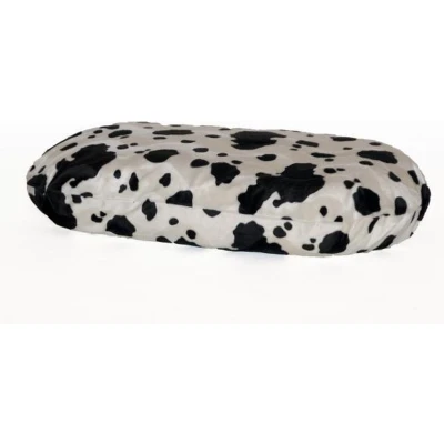 Afbeelding van Losse hoes hondenkussen Ovaal koe zwart/wit 102x67x15 cm