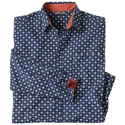 Afbeelding van ATLAS FOR MEN Herenhemd met lange mouwen verkrijgbaar in grote maten van M tot 5XL, Marinier