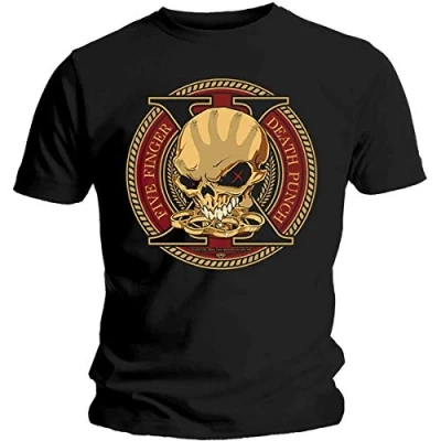 Afbeelding van Five Finger Death Punch Heren Tshirt XL Decade Of Destruction Zwart
