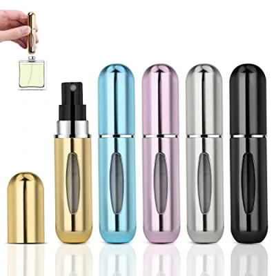 Afbeelding van ACWOO 5 stuks parfumverstuivers, ml, leeg, oplaadbaar, mini, draagbaar, voor reizen, parfum, verstuiver, fles, gemakkelijk op te bergen, waterdicht, de geur verdampt niet