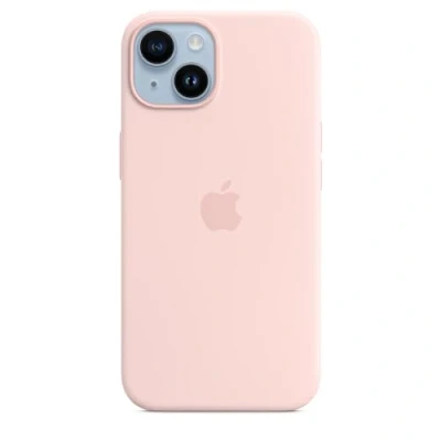 Image de Apple Coque en silicone avec MagSafe pour iPhone 14 Chalk Pink