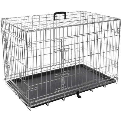 Afbeelding van Hondenbench Keo Zilver L 93 x 57 62 cm