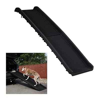 Afbeelding van Relaxdays loopplank hond inklapbaar hondenloopplank voor auto anti slip tot 50 kg