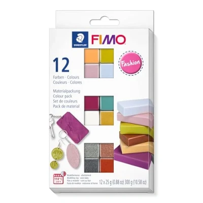 Afbeelding van 12 Fashion Colours Pack Set Fimo Soft