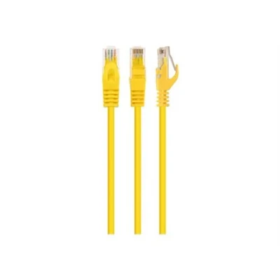 Image de Cablexpert Cordon de raccordement RJ 45 (M) pour 50 cm UTP CAT 6 bloqué, moulé jaune