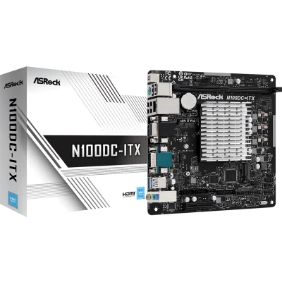 Afbeelding van ASRock N100DC ITX (Intel CPU onboard) Moederbord met Vormfactor Mini