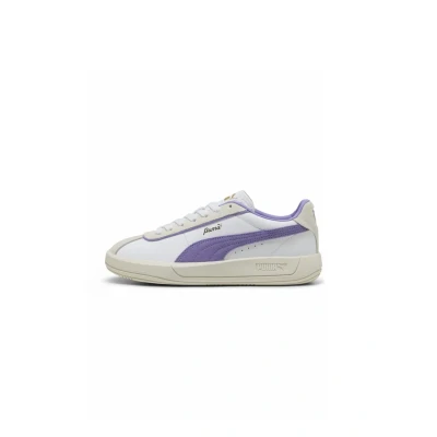 Afbeelding van Puma CLUB Klassika Sneakers laag whitelavender alertwarm white, Dames, Maat: 35.5, white lavender alert warm Leer/ synthetisch