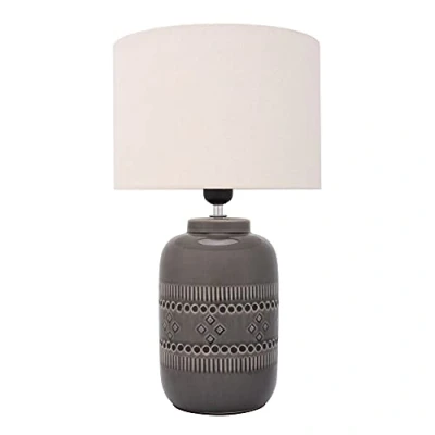 Afbeelding van Pauleen Gleaming Beauty tafellamp, keramiek, E27, 10 W, 20 handgemaakt, beige, grijs, 48224