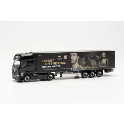 Afbeelding van Herpa Mercedes Benz Actros Gigaspace vrachtwagen model &quot;Wielton/TIP&quot;, schaal 1:87, Duits model, verzamelstuk, plastic figuur