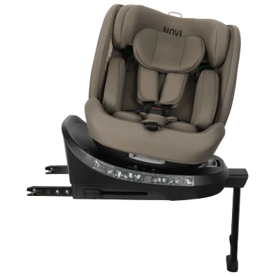 Afbeelding van Novi Baby Autostoel David 3.0 Premium I Size 360 Dark Taupe