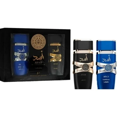 Afbeelding van Lattafa Asad 5th Anniversary Giftset 2 pcs 100 ml + Zanzibar EDP