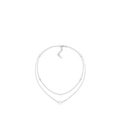 Afbeelding van Elli Choker Astro Layer LOOK Ketting, Dames, Maat: 36, Silber