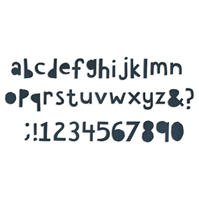 Afbeelding van Sizzix Bigz XL Alphabet Die Cutout Lower 662708 Tim Holtz (04 18)
