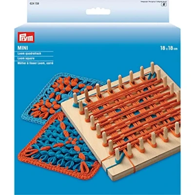 Afbeelding van Prym Mini vierkant om te weven, hout, meerkleurig, 18 x cm.