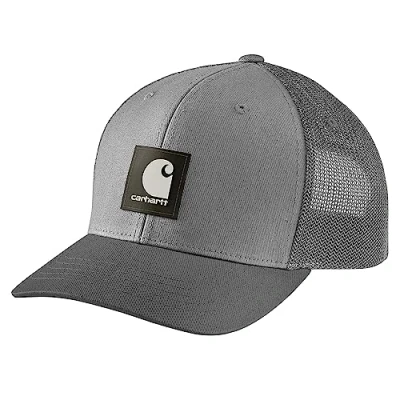 Afbeelding van Carhartt Rugged Flex Honkbalpet voor heren, keperstof met logo op de achterkant, Asfalt
