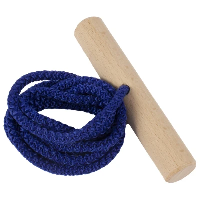 Afbeelding van Talen Tools Sledetrekkoord Hout 17 x 2 3 cm Blauw
