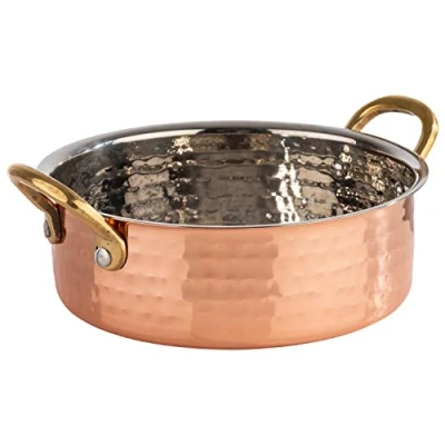Afbeelding van APS 40734 MUMBAI serveerpot roestvrij staal koperlook Ø 16 cm 0,7 liter