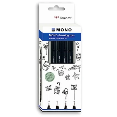 Afbeelding van Tombow Fineliner Mono bold set WS EFLH B 4P