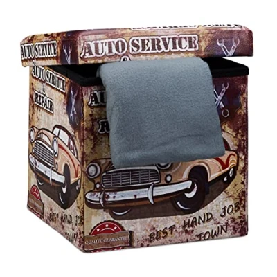 Afbeelding van Poef hocker auto